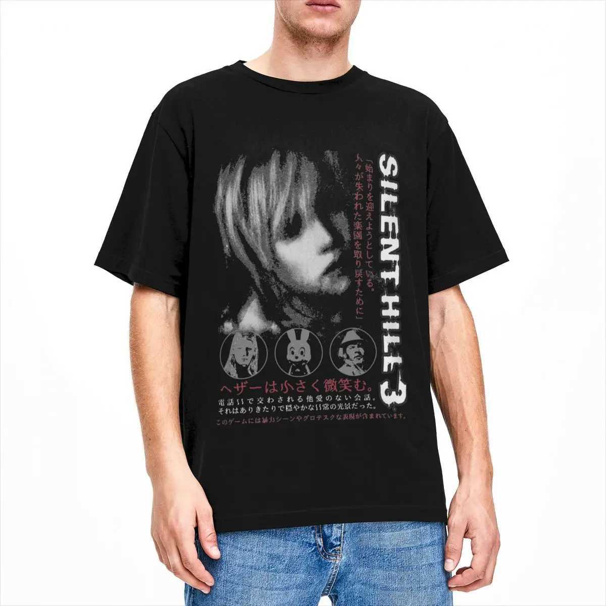 Silent Hill 3 Men Women T Shirt Horror Game Fun Tee Shirt Short Sleeve O-Neck TShirt Cotton Vintage Casual Large Size TshirtC250603