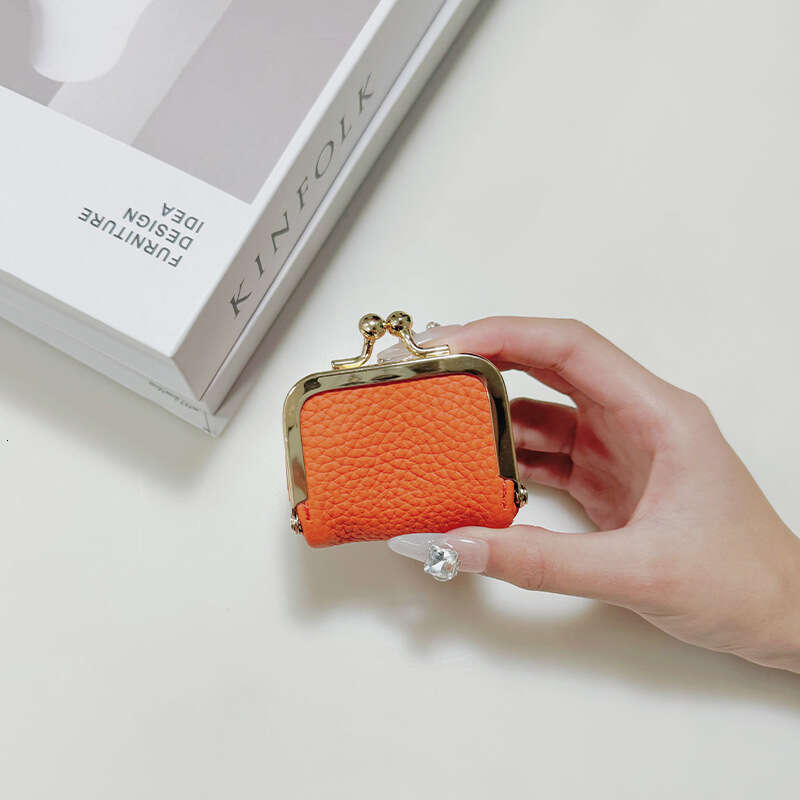 New Genuine Leather Compact Mini Clasp Diamond Rings, Gold Necklaces, Jewelry Box, Coin Purse, Storage Bag for Women