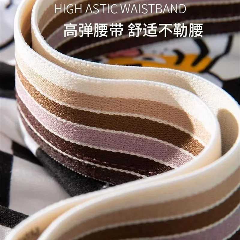 5Pcs/Mens Sexy Underwear Cartoon Boxer Trendy Funny Printed Boxer Shorts Comfortable Soft Milk Silk Sports Mens Underwear W250603