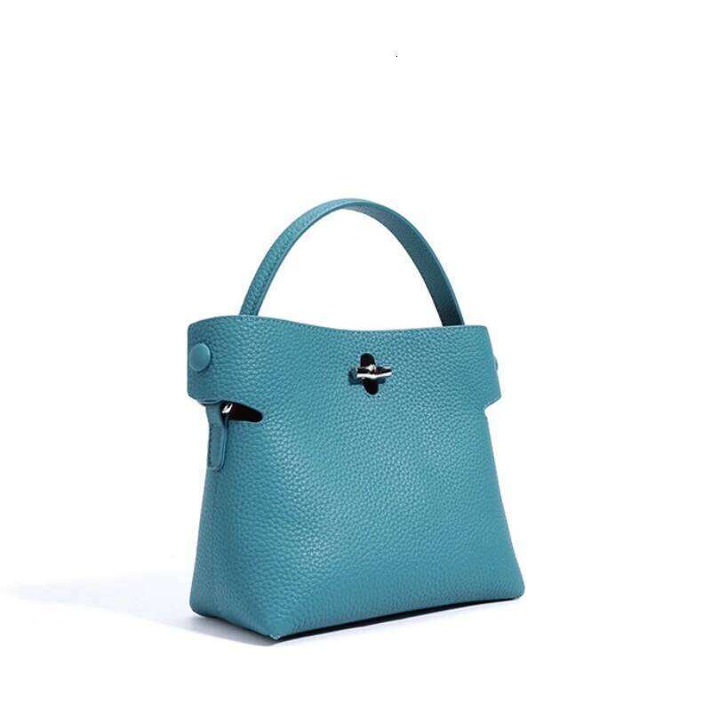 Jonlily Women Genuine Leather Shoulder Female Handbag Small Bucket Daybag Mini Crossbody Phone Bag Purse -Kg1871