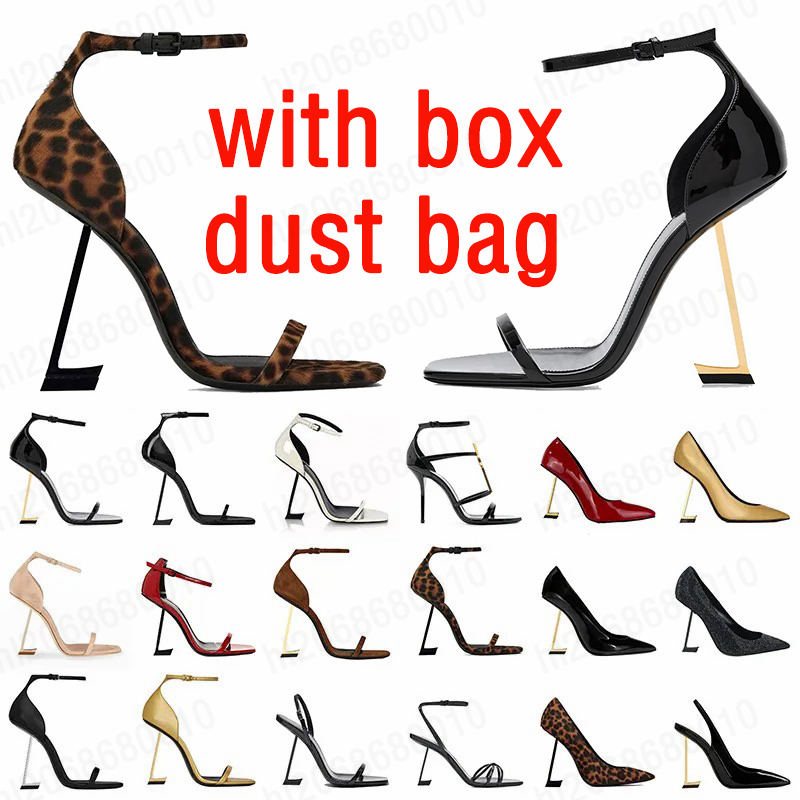 with box designer high heels women Dress Shoes patent leather triple black gold nuede red silver womens lady fashion sandals Party Wedding Office pumps