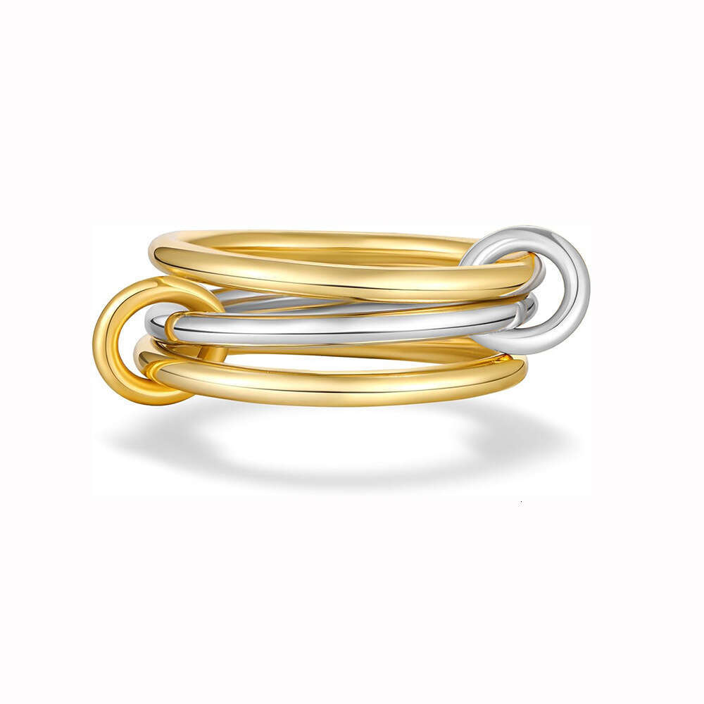 Titanium Ring Set Interlocking Stackable Rings Stainless Steel Plain Bands New Arrival