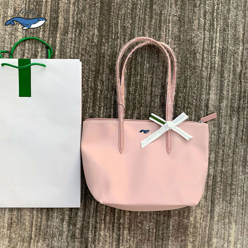 Small Horizontal French Fashion Crocodile PVC Shopping Single Shoulder Handheld Tote Dumpling Bag Waterproof Backpack