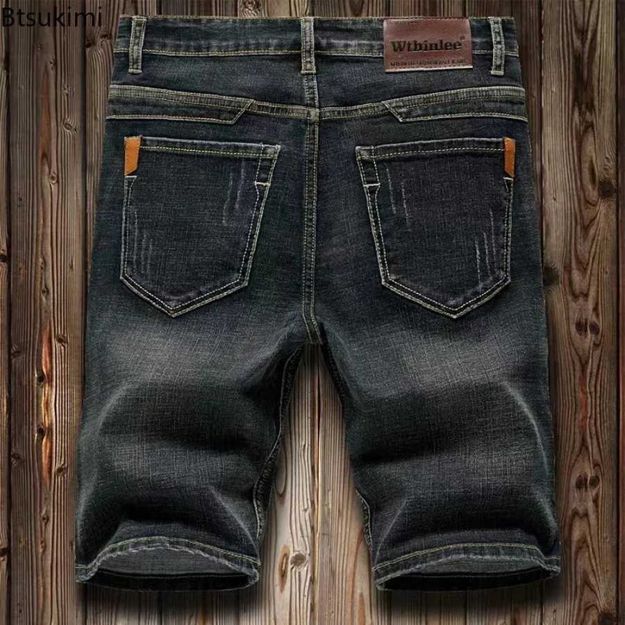 Mens Casual Denim Shorts Jeans Personalized Middle Pants High Quality Elastic Business 2025 Summer New Arrivals Short Pants Male T250603