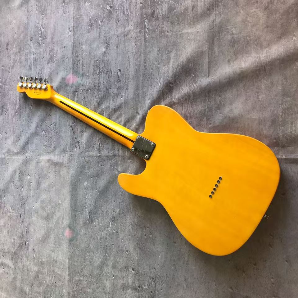 Stylishly Personalize Your Music Journey: Clear Yellow Electic Guitars Available