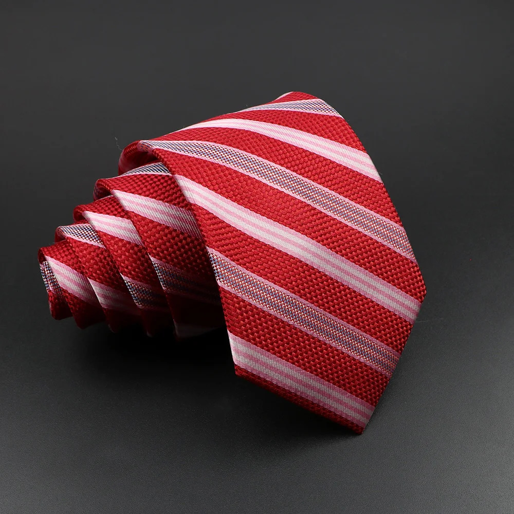 Mens 100% Silk Tie Classic Striped Plaid Necktie Jacquard Woven Ties Business Wedding Party Daily Suit Cravat Accessory Gift 250530
