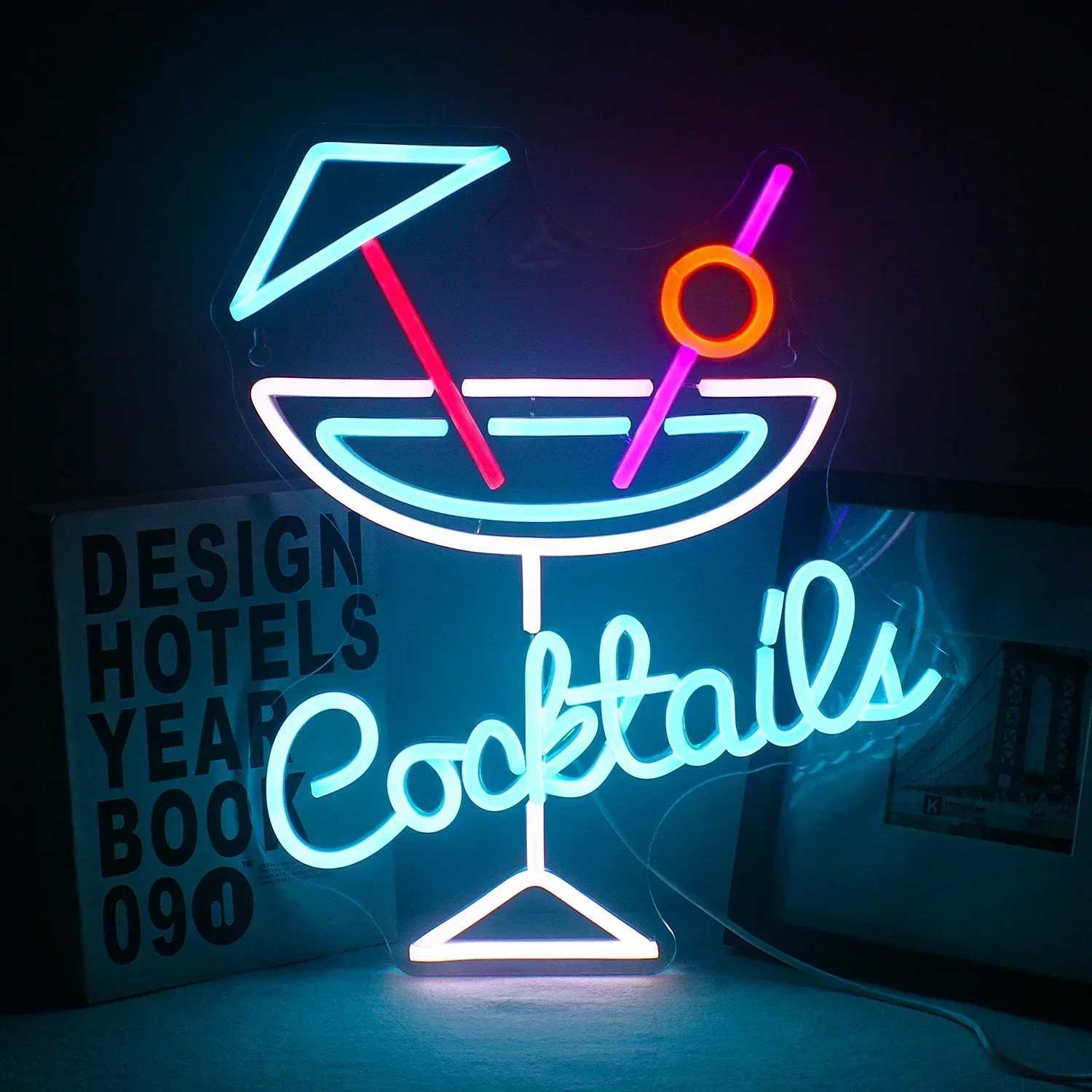 Cocktail Bar Neon Sign LED Neon Light For Party Pub Night Club Home Decoration Beer Bar Art Wall Light Up Sign XJ250602