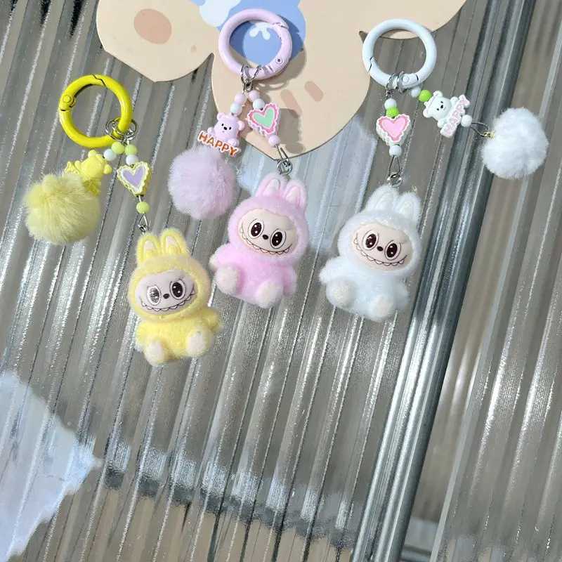 Cartoon Keychain Backpack Keyring Cell Phone Hanging Pendant DIY Couple Mobile Phone Keychain Students Key Ring Pendant GiftsXJ250602