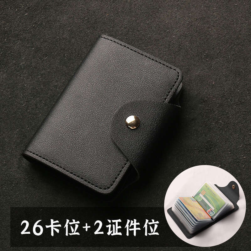 Mini Large Capacity Multi-Card Slot ID Storage Clip Holder Card Bag Women 2023 New Model Men Compact