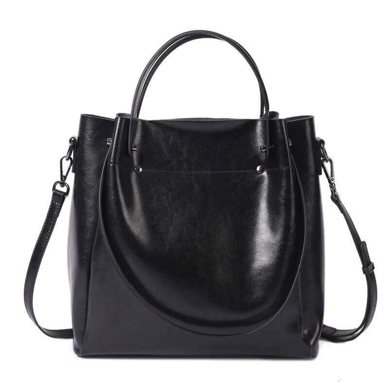 NEW 100% Cowhide Genuine Leather Women's Shoulder Tote Large Capacity Crossbody Bag Commuter Fashion Handbag Gift Bag