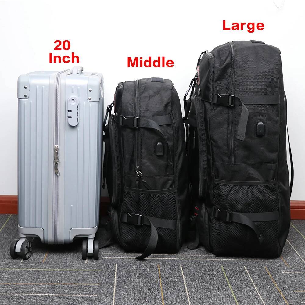 XOKY 80L Travel Large Capacity Multiple Storage Spaces Anti Theft Backpack with Dry Wet Separation 8106