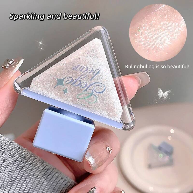 Gege Bear Glazed Pearlescent Glitter Brightens Highlight Silkworm Liquid Eyeshadow