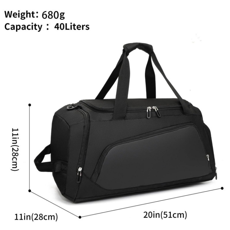 Yoga Fiess Duffel Large Capacity Dry Wet Separation Sports Independent Shoe Compartment Water-Resistant Travel Bag