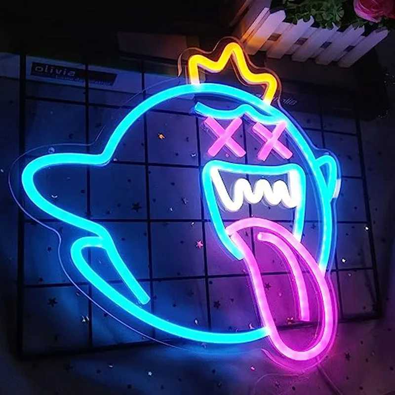 Neon light with adjustable light switch game Neon light Childrens game room Mens cave Birthday Halloween decoration ChristmasXJ250602