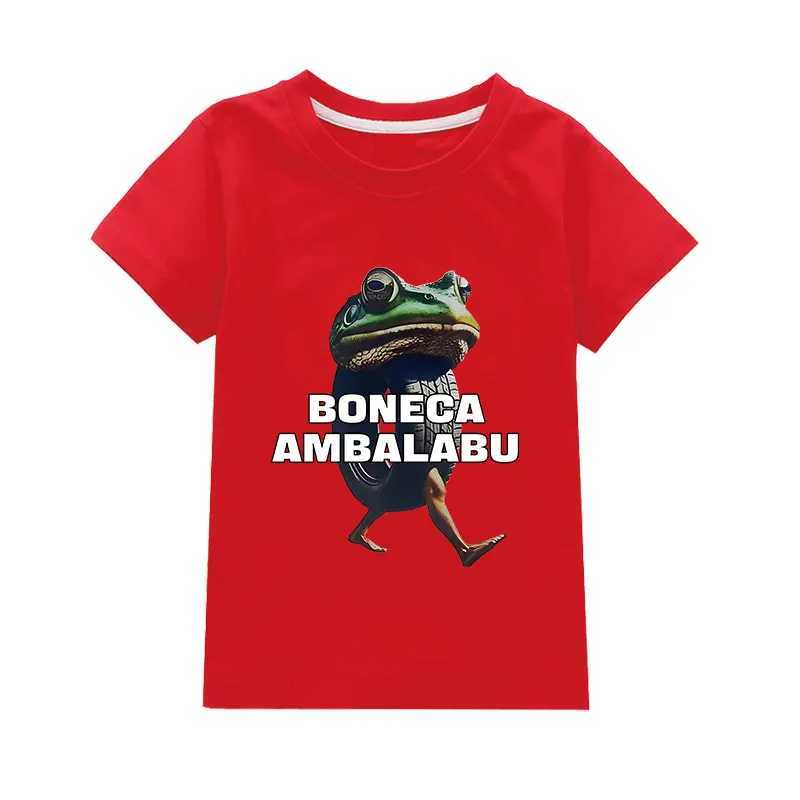 BONECA AMBALABU Italian Brainrot Funny TralaleroTralala Meme Kids Clothes Boys Cotton T-Shirt Fashion Baby Girls Short SleeveT250603