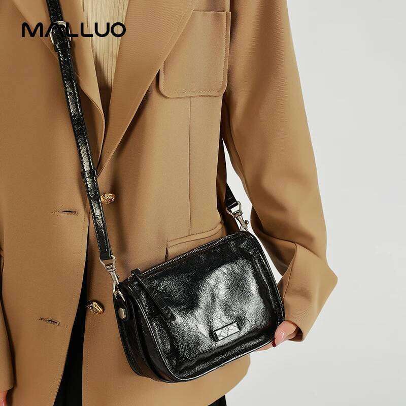 Women's Genuine Cow Leather Shoulder Bags Ladies Casual Retro Cowhide Crossbody Bag Female Fashion Designer Handbag Lady