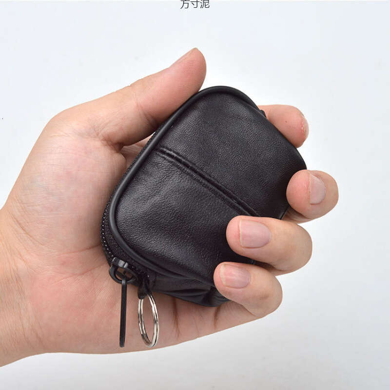 Sheepskin/Mini Wallet Key Holder/Coin Card Holder Mini Earphone Bag Pocket for Bus Storage Women Compact