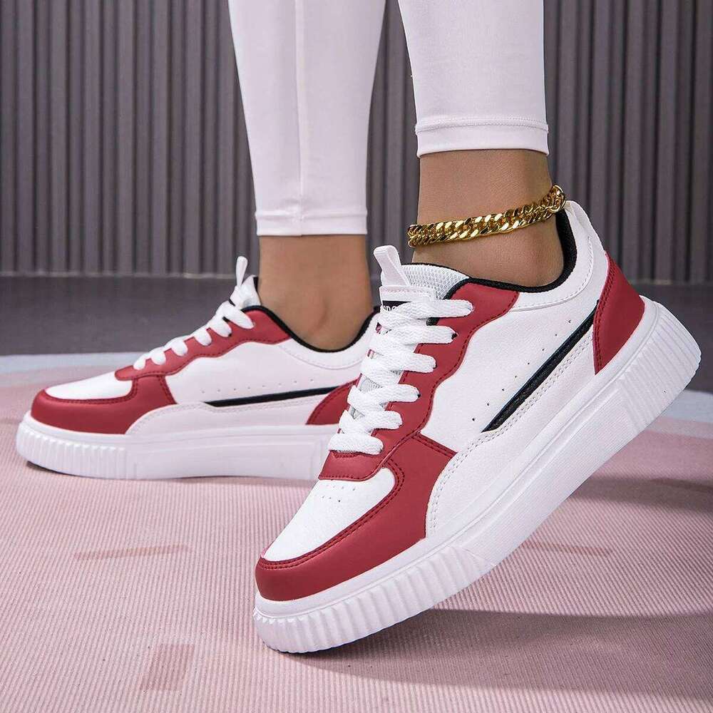YRZL Women Casual Skateboard Shoe Man Lace Up Running Chunky Sneakers Non Slip Waterproof Lightweight Athletic Unisex Shoes