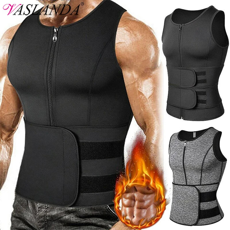 Men Shapewear Waist Trainer Sauna Suit Sweat Vest Slimming Underwear Weight Loss Shirt Fat Workout Tank Tops Body Shaper 250603