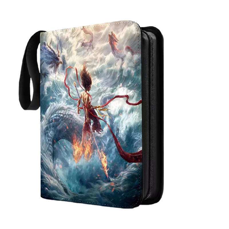 Nezha Demon Child Makes Waves Merchandise Ao Bing Card 4-Slot 9-Slot Large Capacity Binder Zipper Collection Album