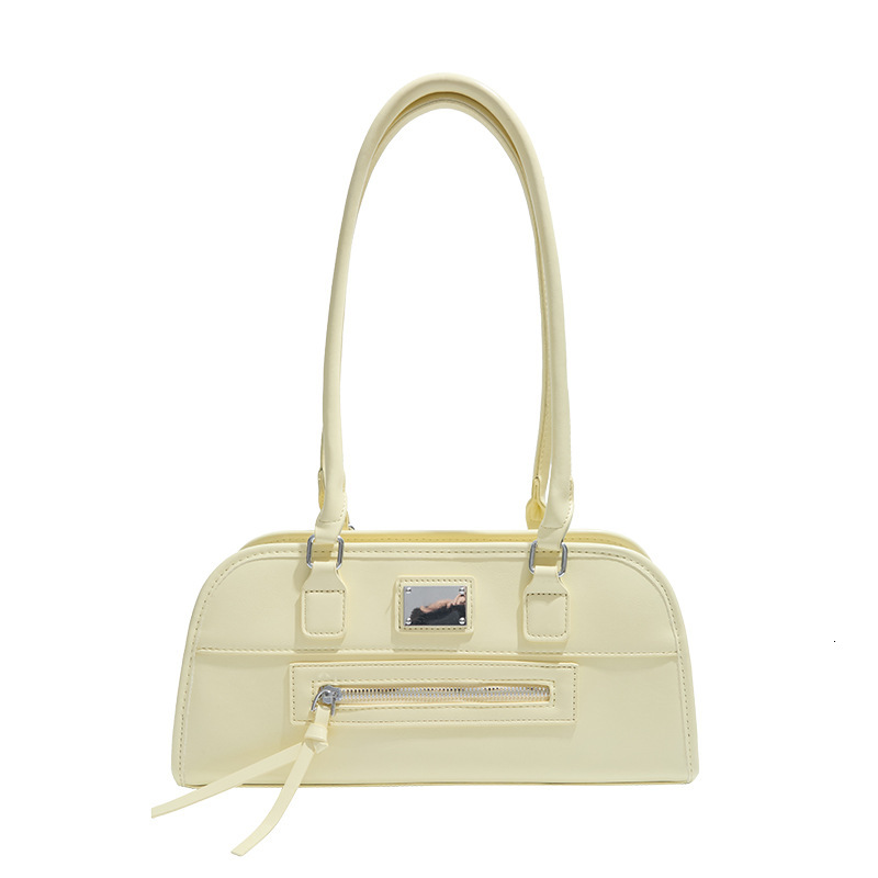 designer casual bag Trend Solid Color Simple Large Capacity Underarm Bag for Women 2025 New Casual Fashion Niche Design Shoulder Bag