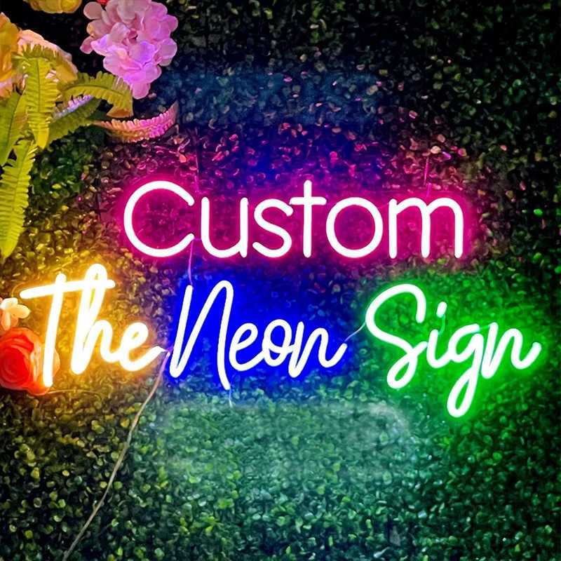 Custom Neon Sign Personalized LED Neon Wedding Light Sign Customizable for Wall Bedroom Room Bar Decor Aesthetic Birthday Gift XJ250602