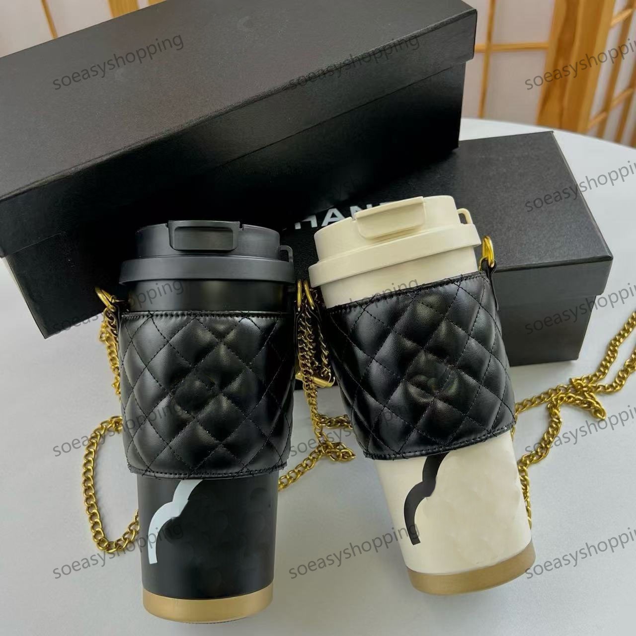 Designer Tumblers With Box 530ml Stainless Steel Water Cup Coffee Cup Detachable Portable Drinkware