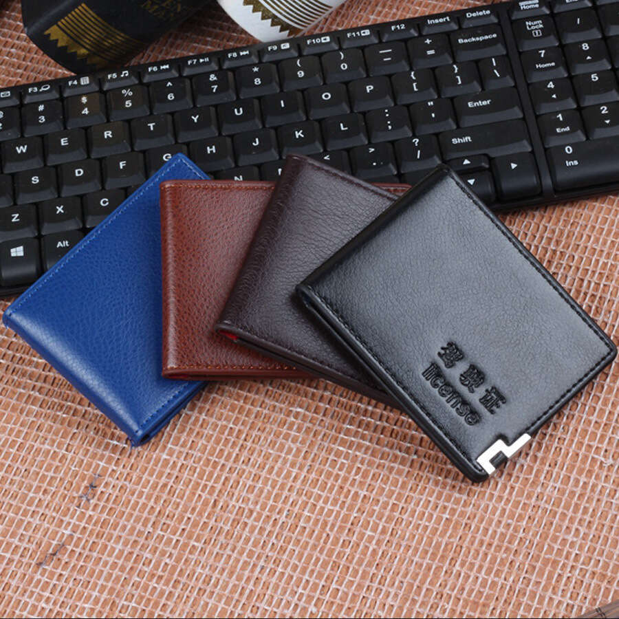 Yiwu Motor Vehicle Driving Document Folder Holder Ultra-fine Fiber Driver's License Leather Cover