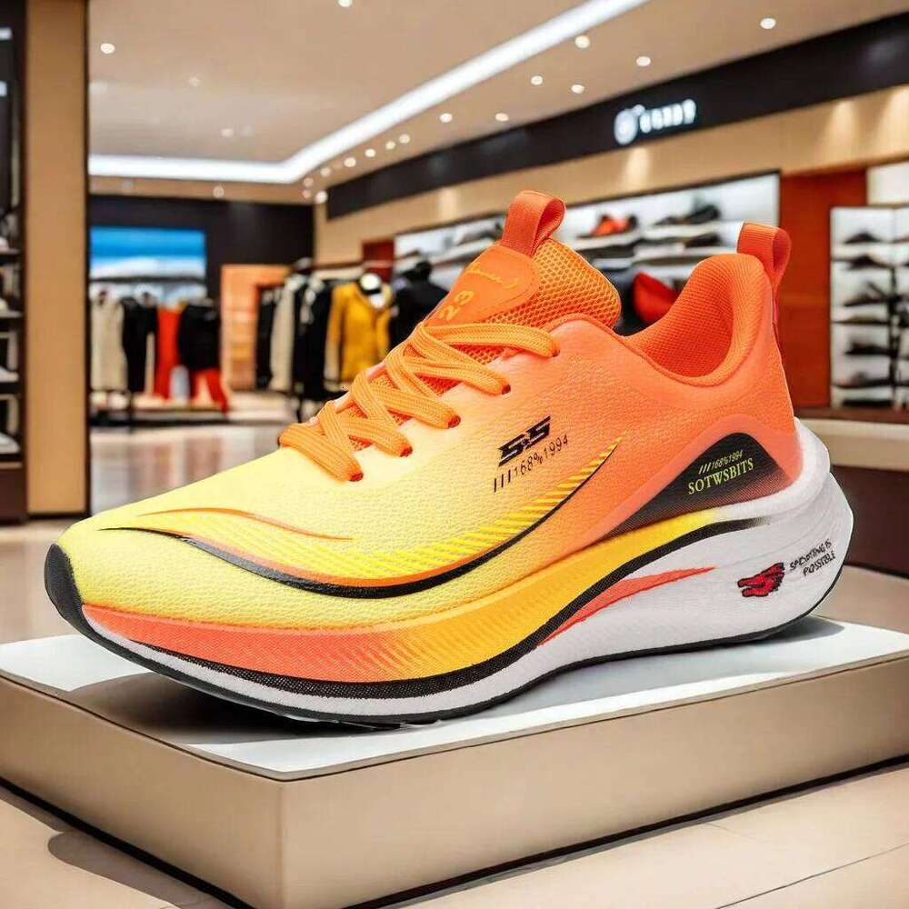 Carbon Plate Marathon Men Casual AirCushion Sport Running Shoes Lightweight Comfortable Athletic Hiking Sneakers
