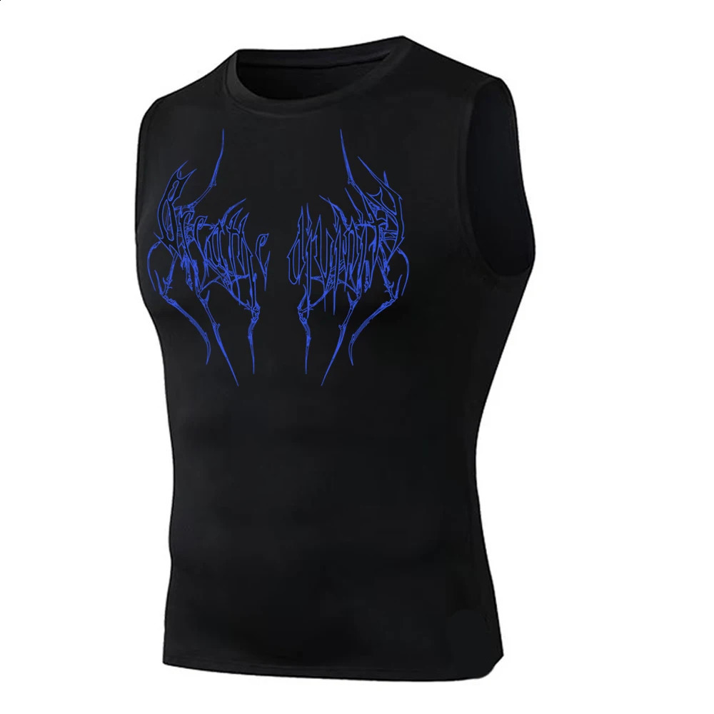 Mens Compression Tank Tops Gym Workout Running Sport Vest Summer Athletic Sleeveless Undershirt Base Layer Quick Dry Stretchy 250527