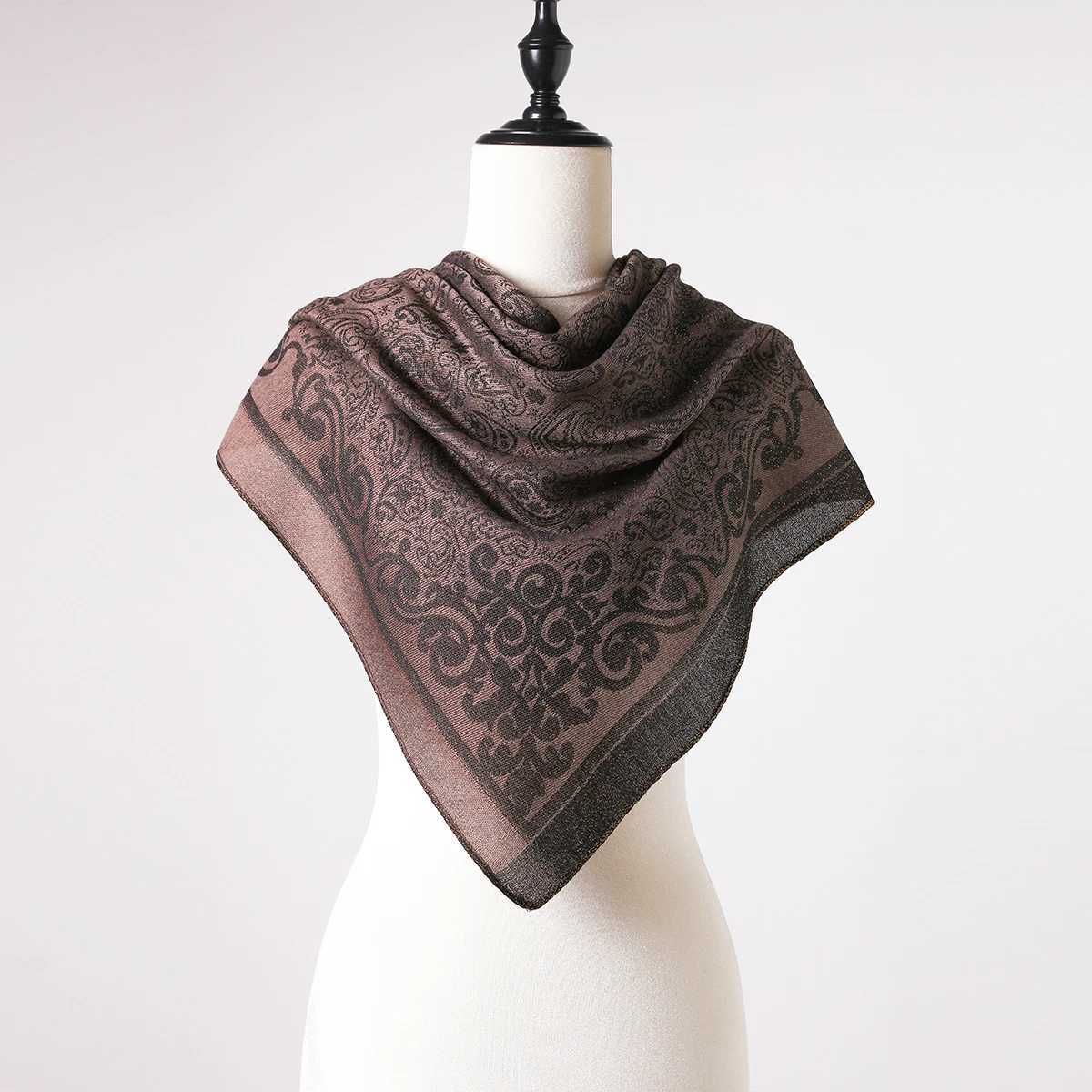 New Fashion High Quality Floral Printed Chiffon Scarf for Muslim Women Square Hijab Fashion Ladies Elegant Scarves Wraps W250602