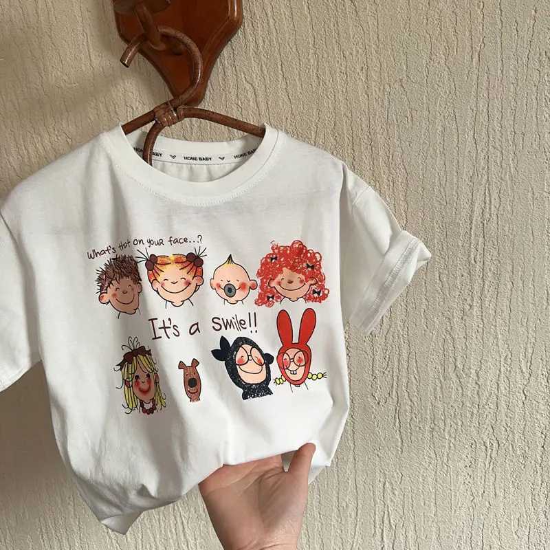 Boys Short Sleeve T-shirt Summer Cute Cartoon Printed Girl Top Fashion 3-8 years old Children Pullover T250603