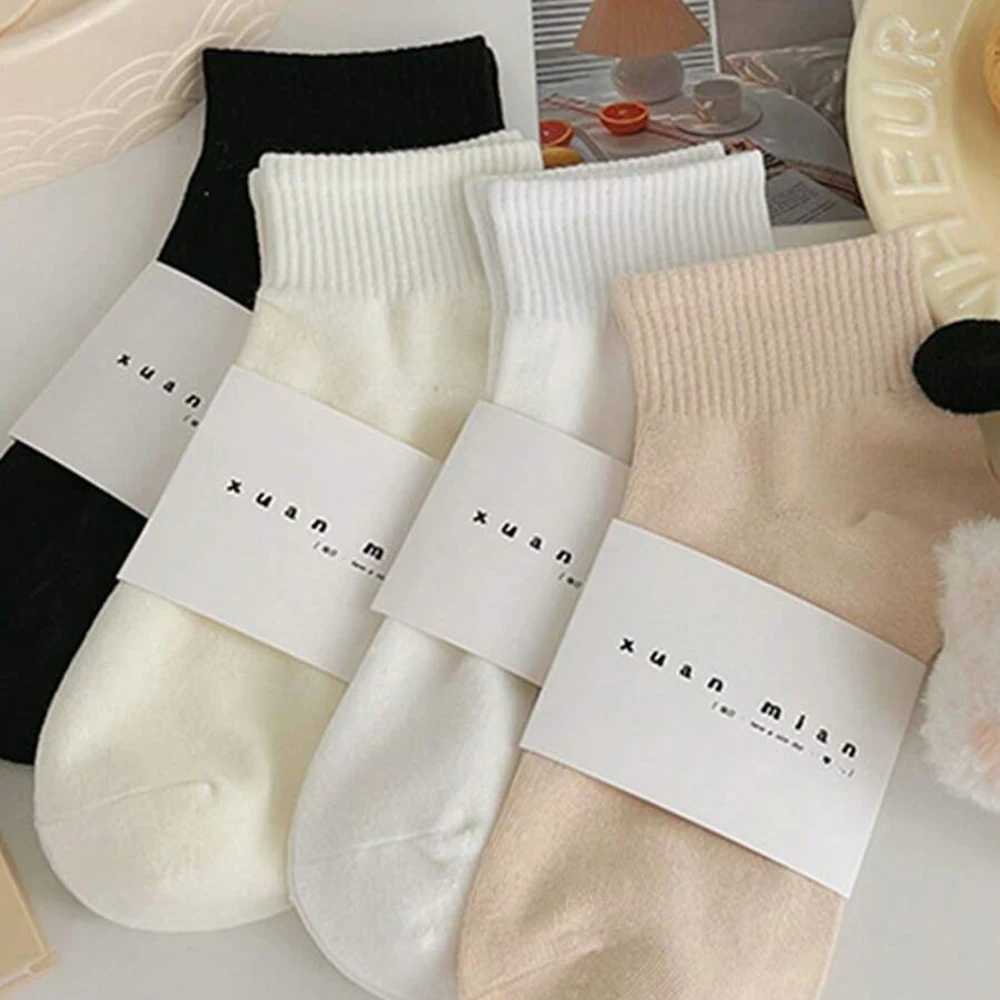 5/10 Pairs Women Macaron Colored Short Socks Fashionable Simple Soft Comfortable Sweat Absorbing Breathable Casual Socks T250602