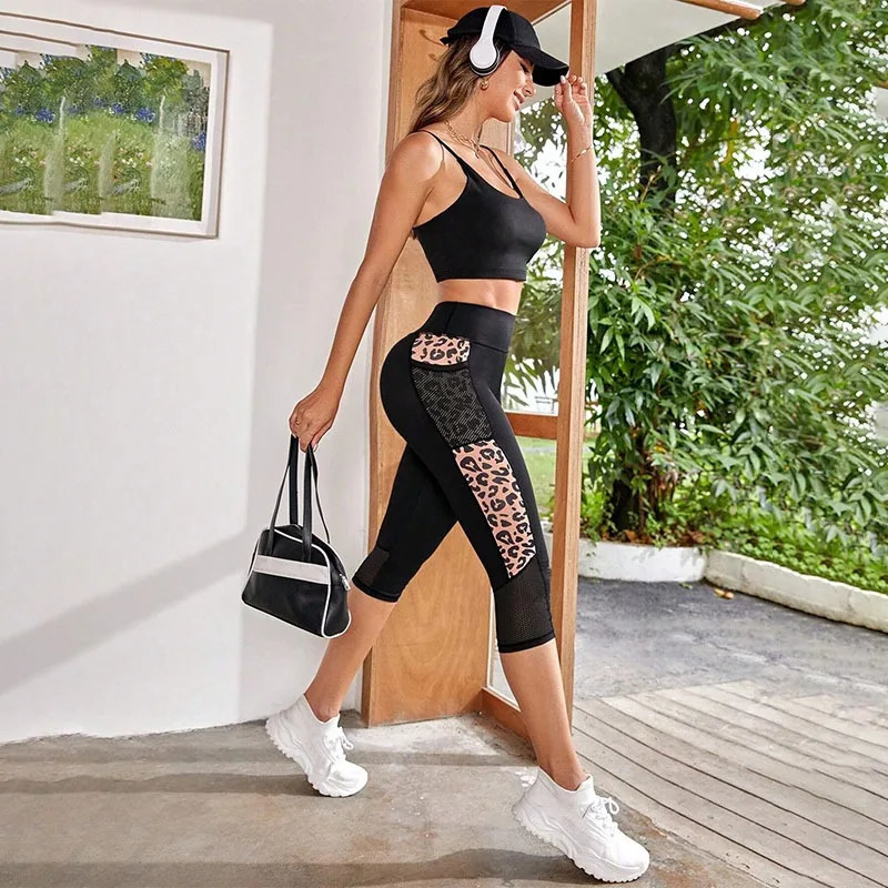 Leopard Printl Leggings Women High Waist Sexy Tights Outdoor Walking Seamless Butt Lift Fashion Slim Yoga Gym Leggings 250603