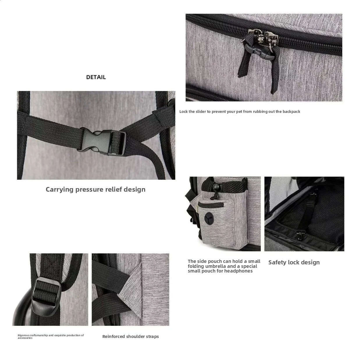 Breathable Pet Cat Backpack Foldable Pet Transport Travel Bag Expandable Large Capacity Creative for Cats Dogs#S 250526