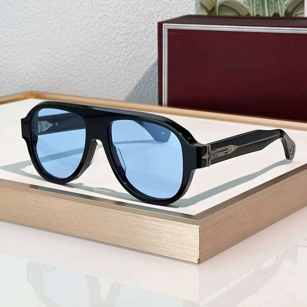 Fashion Sunglasses For Women And Men Driftwood Noir Style Anti-Ultraviolet Retro Plate Full Frame Design Glasses Random Box