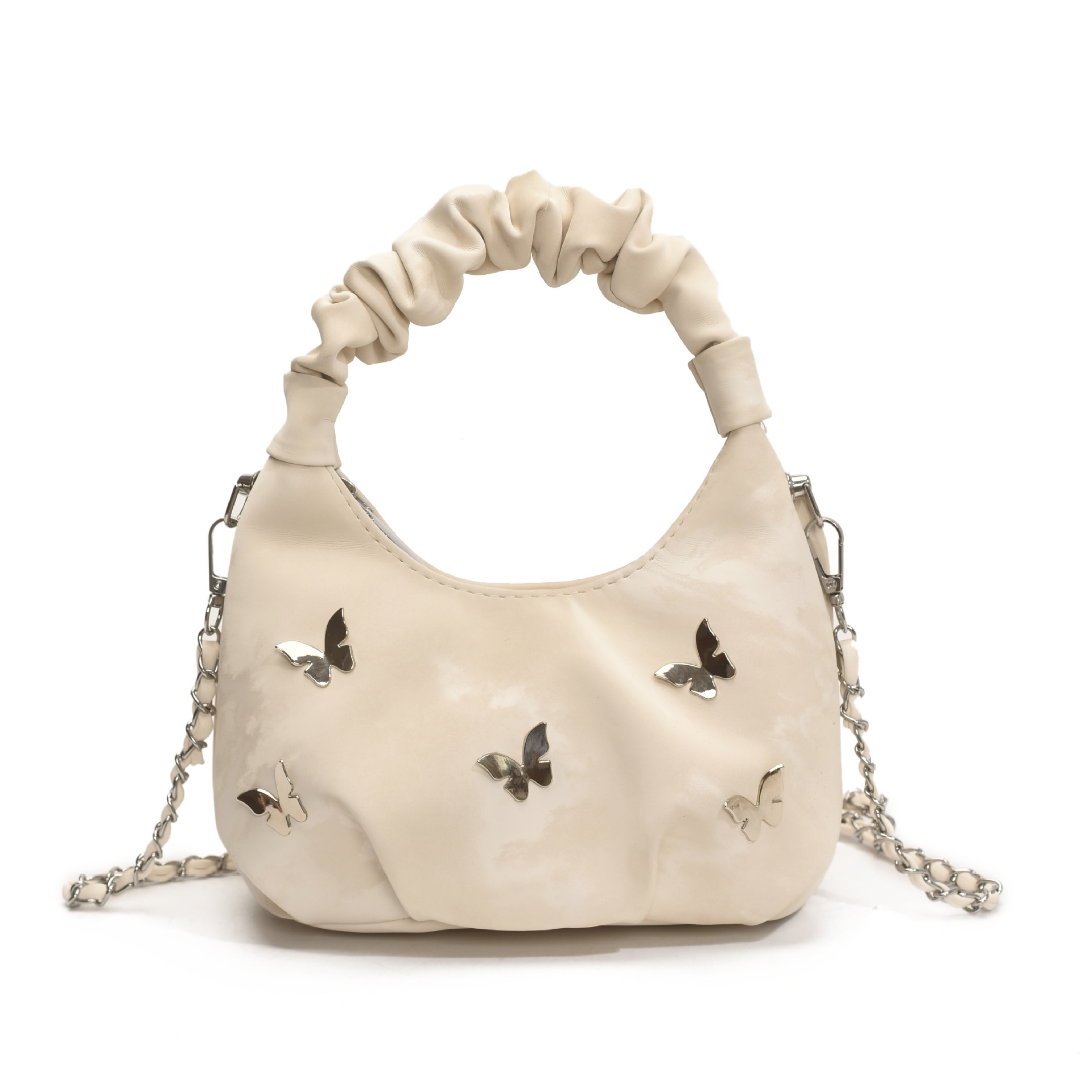 designer Niche Design Pleated Handbag Cloud Bag for Women 2025 New Simple Versatile Chain Crossbody Textured Underarm Bag