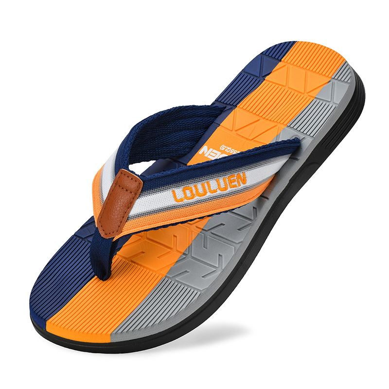 designer Summer New Men's Flip-Flops High-End Casual Toe-Post Men's Slippers Outdoor Non-Slip Beach Sandals