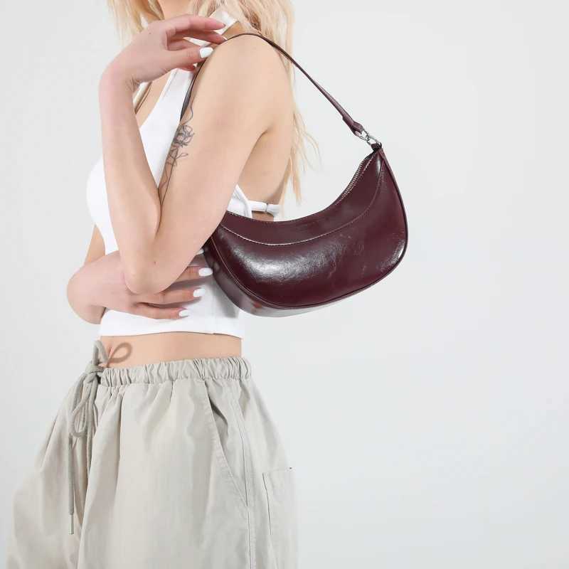 Leather Crossbody Bag for Women Shoulder Bag Clutch Purse with Adjustable Strap Hobo Bag Underarm Purse for Travel Work Shopping Y250603