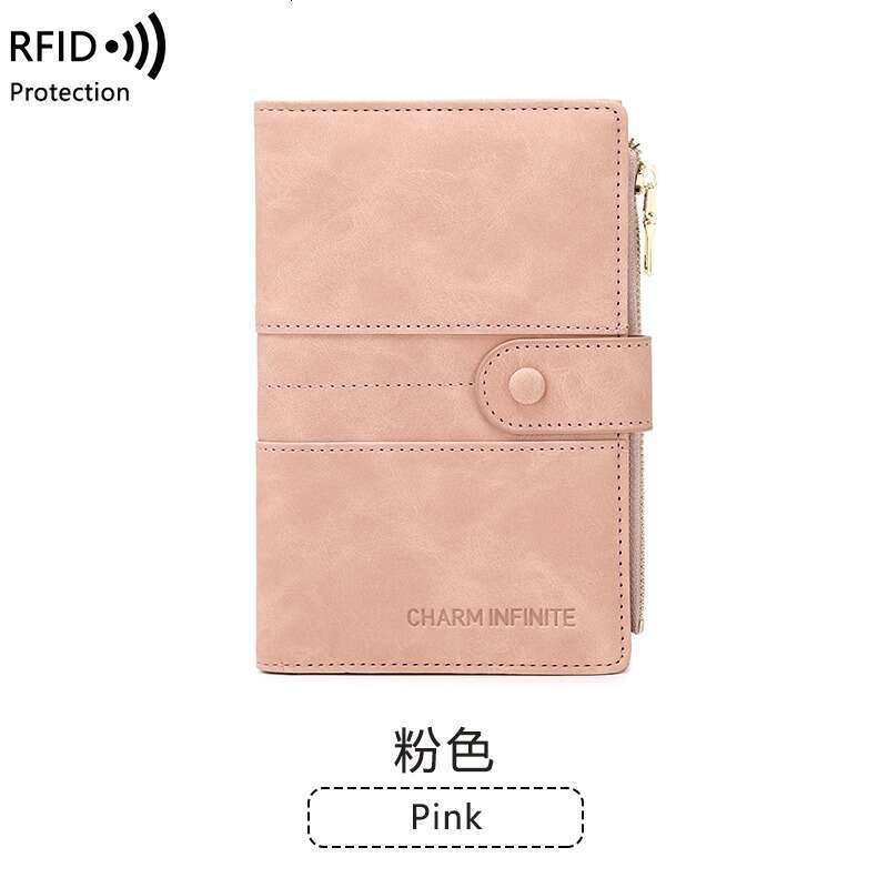 New Anti-theft RFID Holder with Zipper and Buckle, Multi-functional Travel Passport Bag