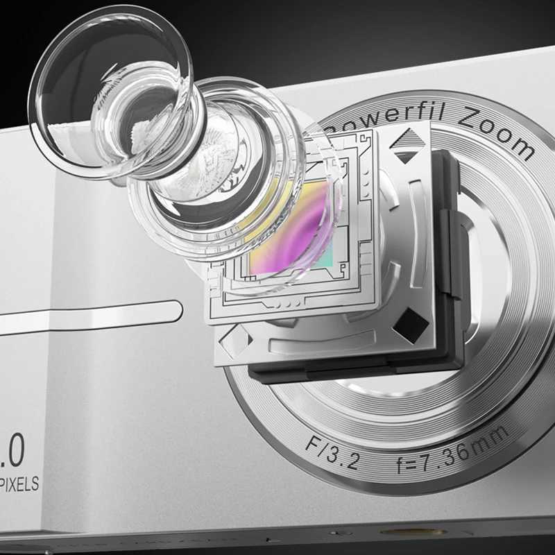 4K Digital Camera 50MP 16X Student Camera Outdoor Anti-Shake Digital Video Camera Flash Video Recorder Small Video Camera XJ250603