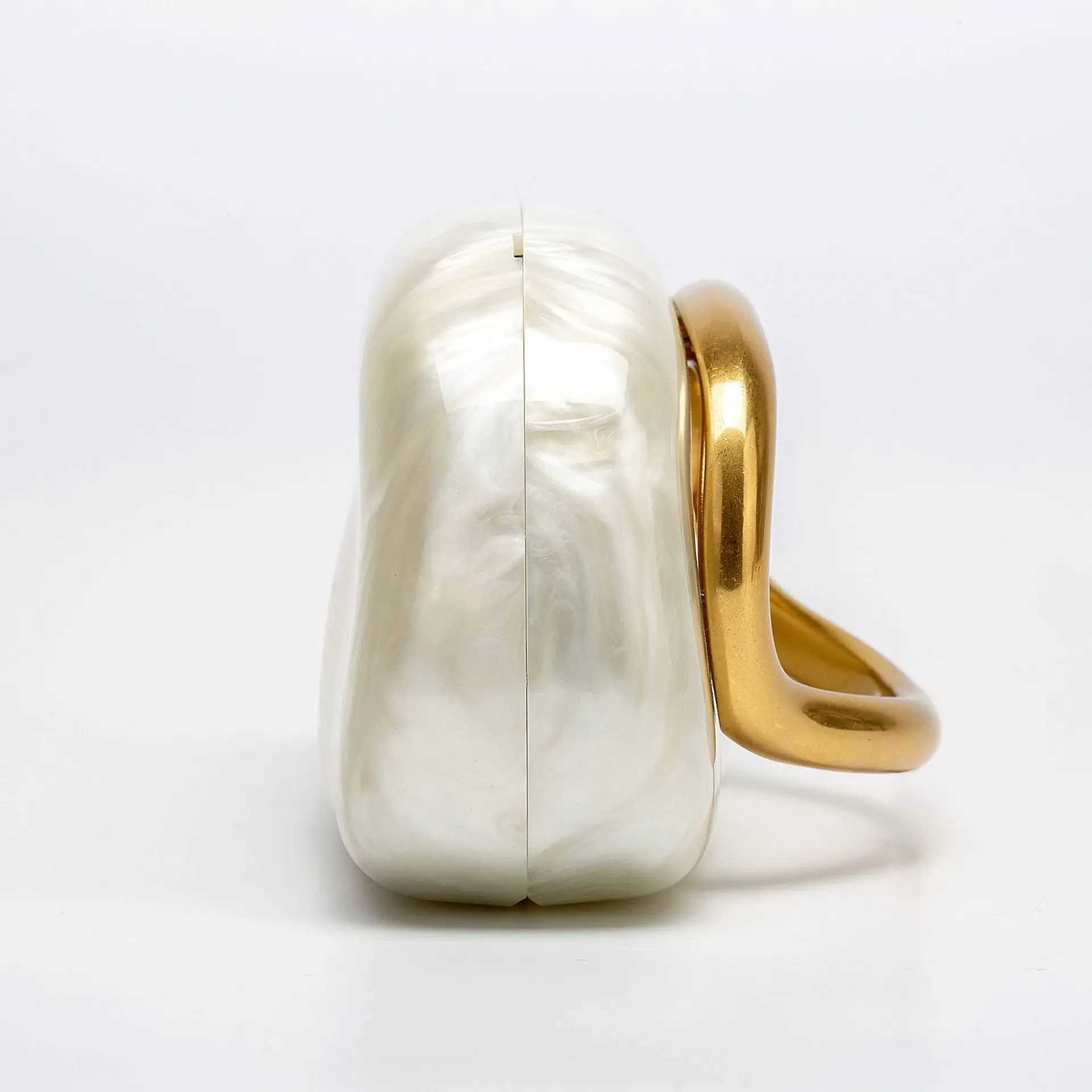 Women Gold Closure Clutch Bag Evening Wedding Party Cute Box Metal Holder Brand Handbags Womens Handbag Ladies Female Evening W250602