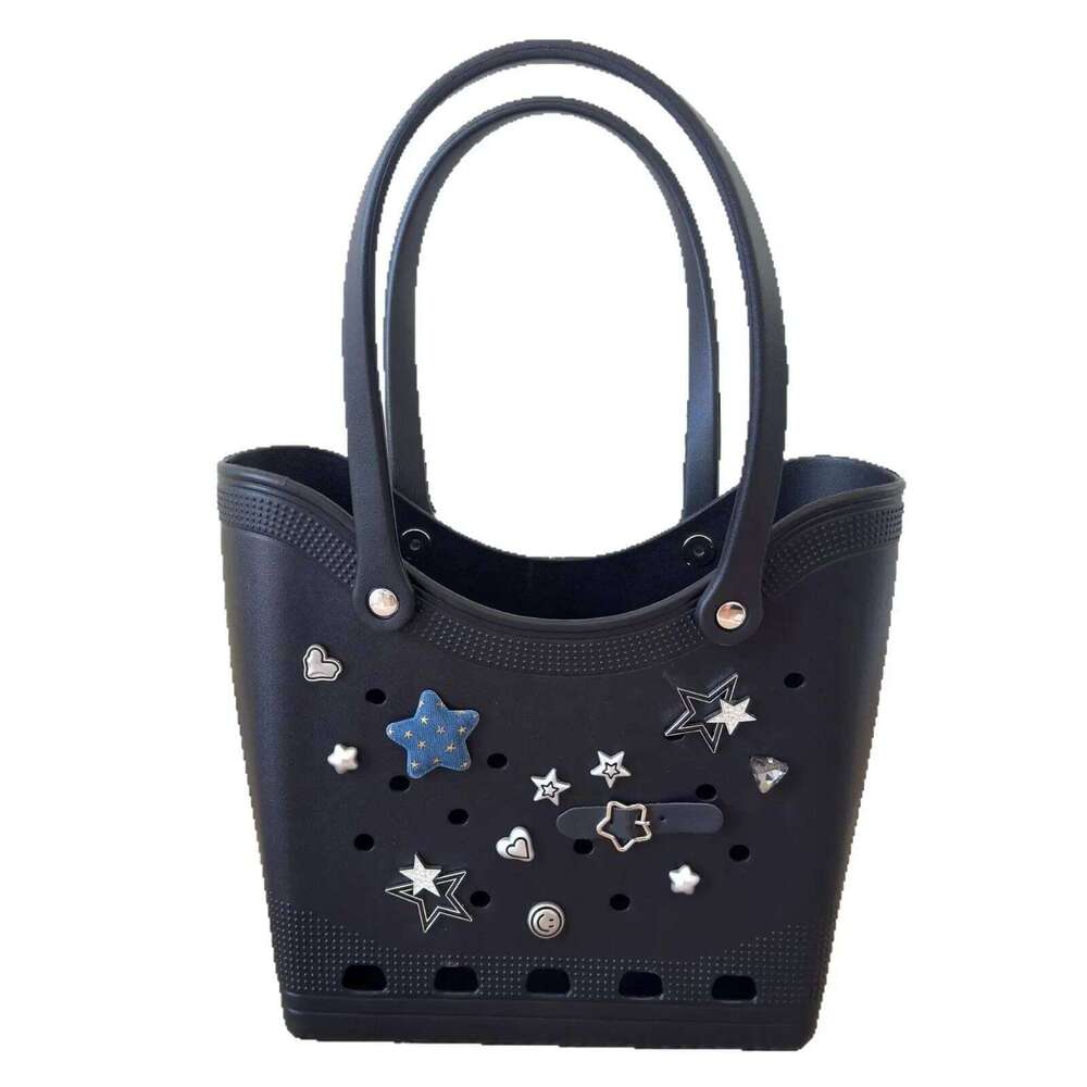 Fashionable EVA Holey 2025 New Cross-Border Large Capacity Tote Waterproof Sandy Beach Bag For Outdoor Travel