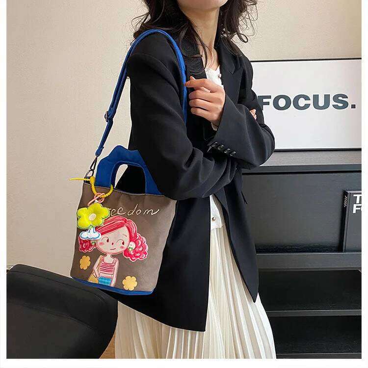 Mini Single Shoulder Crossbody Mini Handbag, Mobile Phone Bag, Wfold Over Woman Fashion Nylon Handbag Bag For Shopping