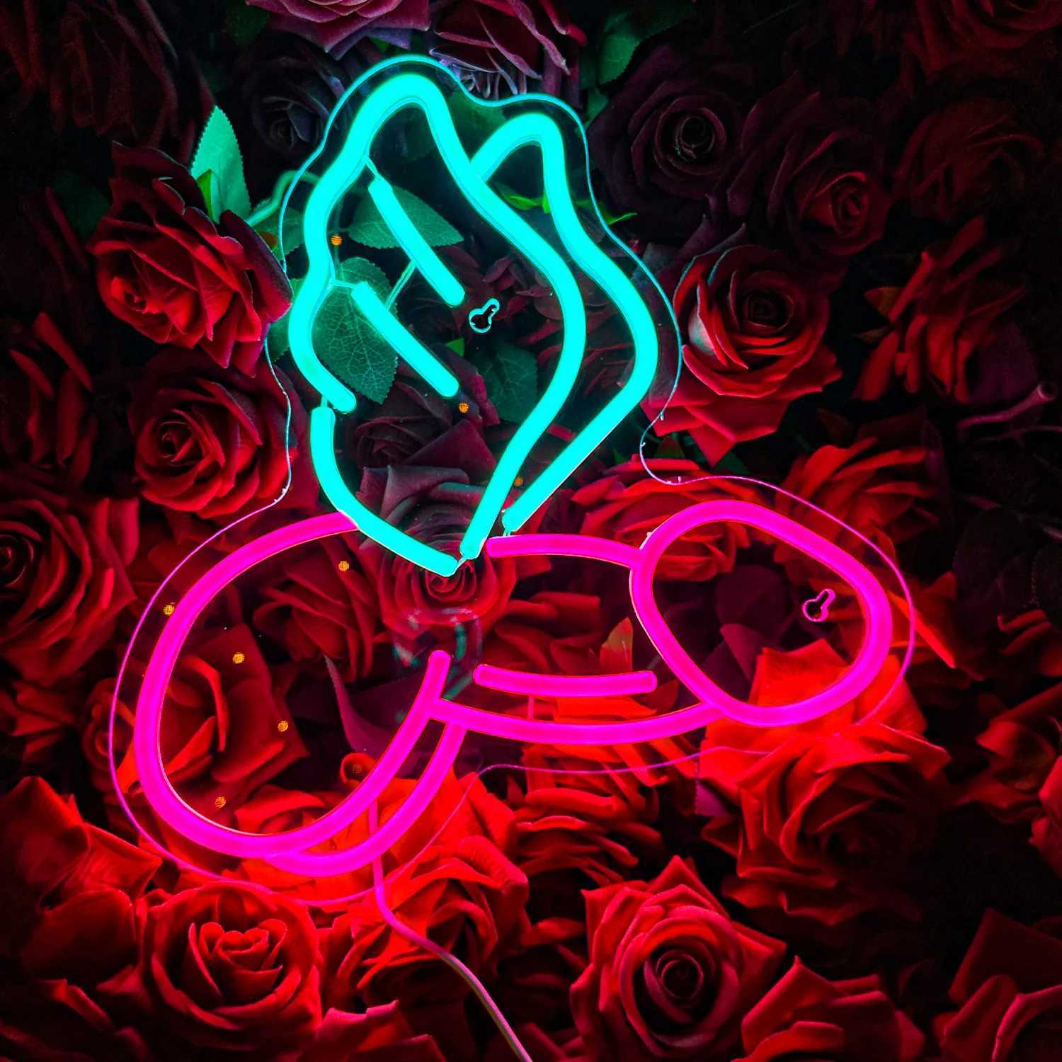 Sexy Man Neon Sign LED Lights Bedroom Personalized Anime Room Taste Male Genital Organ ART Wall Decor Cave taste neon wall lampXJ250602
