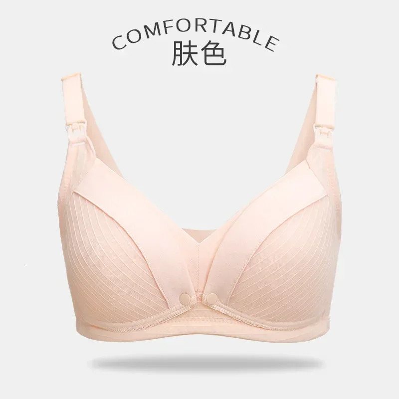 Maternity Nursing Bra Pregnant Women Mother Mama Open Breast Bra Cotton Wire Free Lactating Nursing Bralette 250530