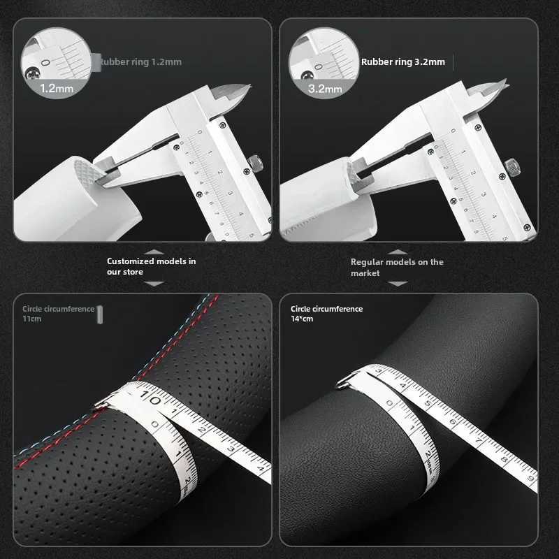 Leather Car Steering Wheel Cover for Honda CRV Ridgeline HRV Prologue Civic URV Accord ZRV CRV WRV BRV Auto Interior Accessories R250603