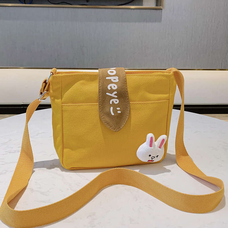 Spring New Small Ins Super Popular Women Canvas Tote Korean Style Shoulder Crossbody Bag