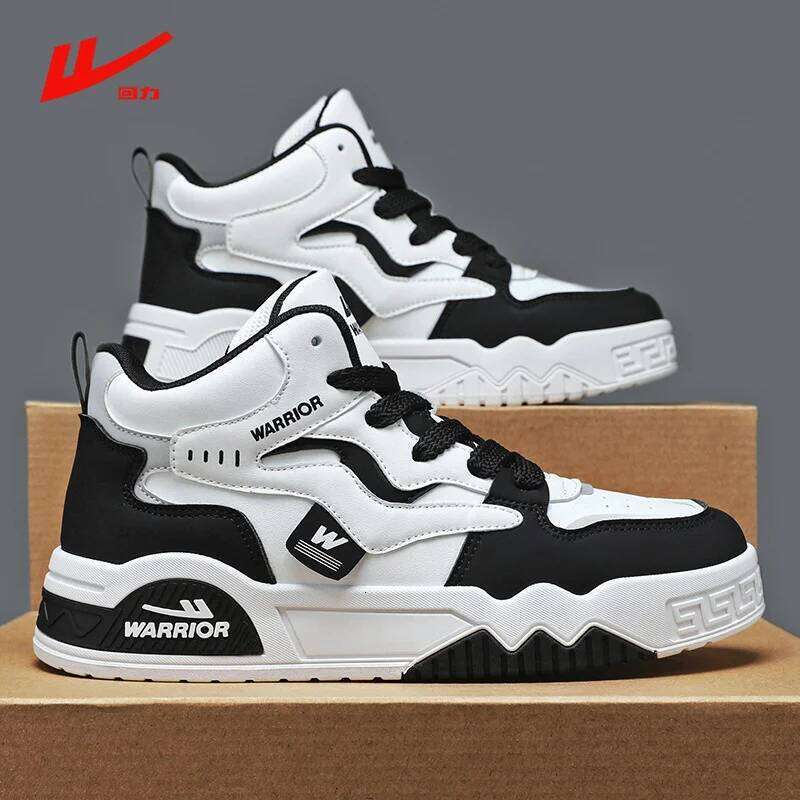 New Four Seasons Men's Comfortable Platform Trend Lace-up Vulcanized Shoes White Casual Sneakers 5