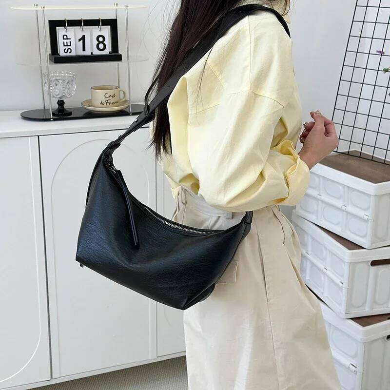 Women's Bags Designer Adjustable Wide Strap Shoulder For Women Underarm Small Retro Casual Handbag Shopper Purse Travel Crossbody Bag Hobo